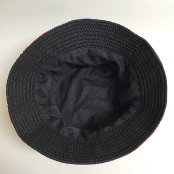 REVERSIBLE Back To The 90s Bucket Hat Graffiti Music Hip Hop Break Dance OSFM - Picture 8 of 10